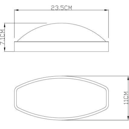 Deko-Light 731092 - Applique a LED da esterno ERIDANI LED/13W/230V IP44 antracite