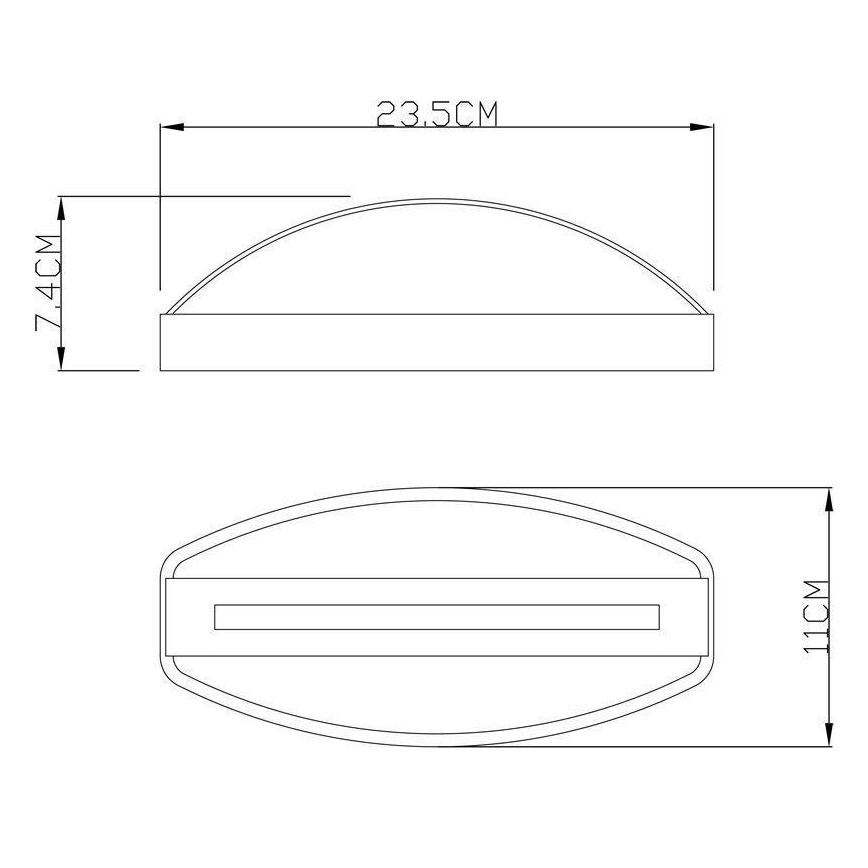 Deko-Light 731093 - Applique a LED da esterno ERIDANI LED/13W/230V IP44 antracite