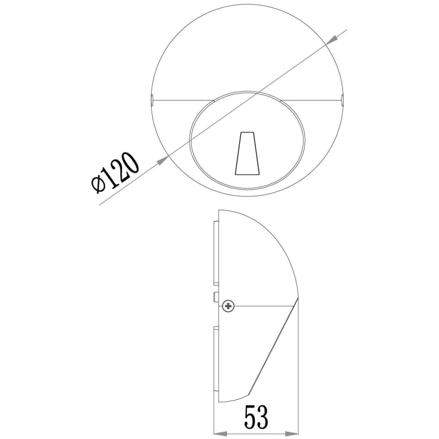 Deko-Light 731111 - Applique a LED da esterno AQUILAE LED/3,5W/230V IP65 antracite