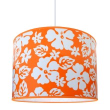 Děstský lampadario FLOWERS 1xE27/60W/230V arancione