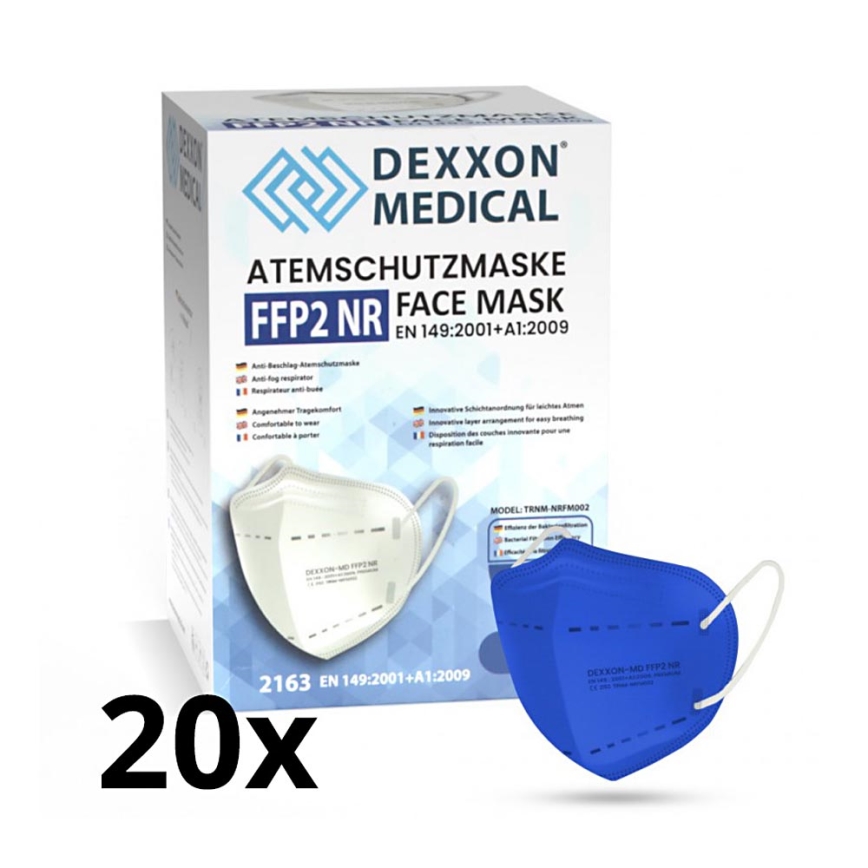 DEXXON MEDICAL Mascherina FFP2 NR Blu 20pz