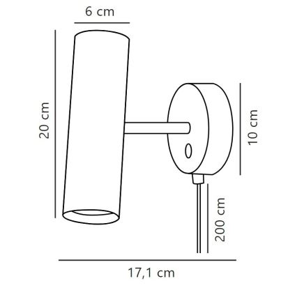 DFTP by Nordlux - Faretto da parete MIB 1xGU10/8W/230V bianco