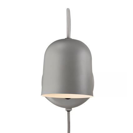 DFTP by Nordlux - Faretto da parete orientabile con porta USB ANGLE 1xGU10/25W/230V grigio