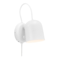 DFTP by Nordlux - Lampada da parete orientabile con porta USB ANGLE 1xGU10/25W/230V bianco
