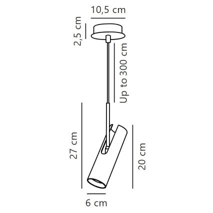 DFTP by Nordlux - Lampadario a sospensione con filo MIB 1xGU10/8W/230V bianco