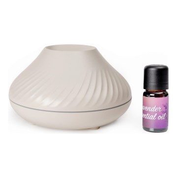 Diffusore di aromi LED RGB con finta fiamma LED/6,5W/5V 130ml bianco