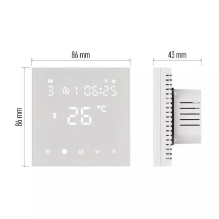 Digital termostato per il riscaldamento a pavimento GoSmart 230V/16A Wi-Fi Tuya