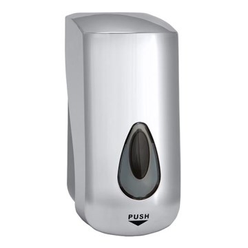Dispenser di sapone 11,5x24,5 cm, finitura argento