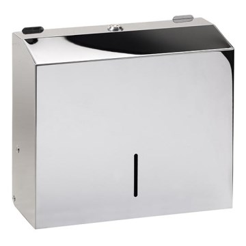 Dispenser per asciugamani 28x24,5 cm acciaio inossidabile/argento