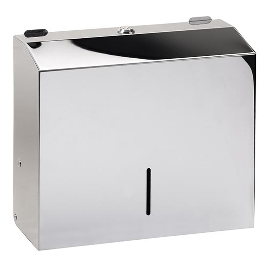 Dispenser per asciugamani 28x24,5 cm acciaio inossidabile/argento