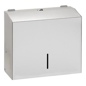 Dispenser per asciugamani 28x24,5 cm acciaio inossidabile/argento