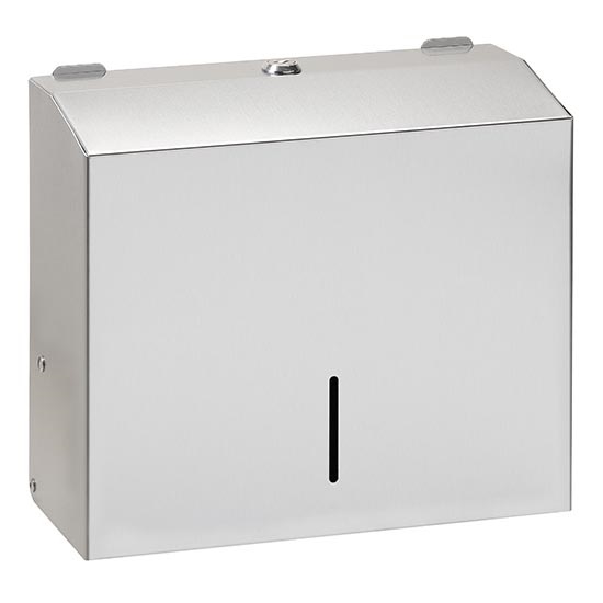 Dispenser per asciugamani 28x24,5 cm acciaio inossidabile/argento
