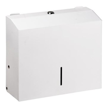 Dispenser per asciugamani 28x24,5 cm, acciaio inox/bianco