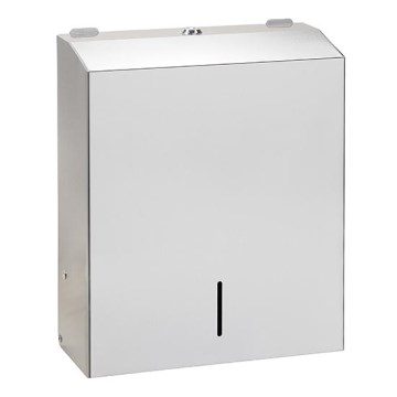 Dispenser per asciugamani 28x35 cm acciaio inox/argento