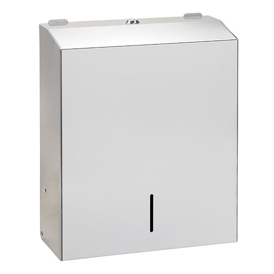Dispenser per asciugamani 28x35 cm acciaio inox/argento