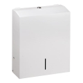 Dispenser per asciugamani 28x35 cm in acciaio inox/bianco