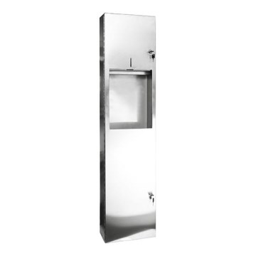 Dispenser per asciugamani 31x122,5 cm inox/argento