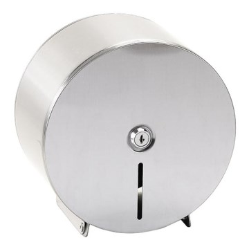 Dispenser per carta 20x20 cm in acciaio inossidabile/argento