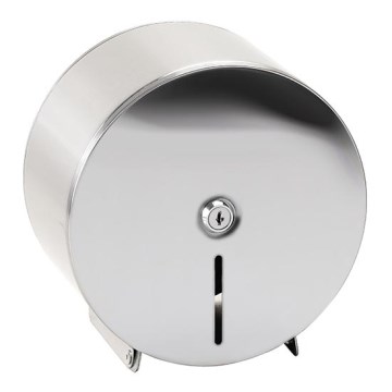 Dispenser per carta 20x21 cm in acciaio inossidabile/argento