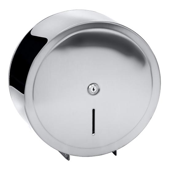 Dispenser per carta 31x32,5 cm in acciaio inox/argento