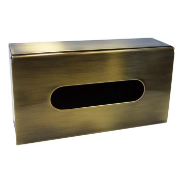 Dispenser per fazzoletti 25x13 cm, finitura bronzo