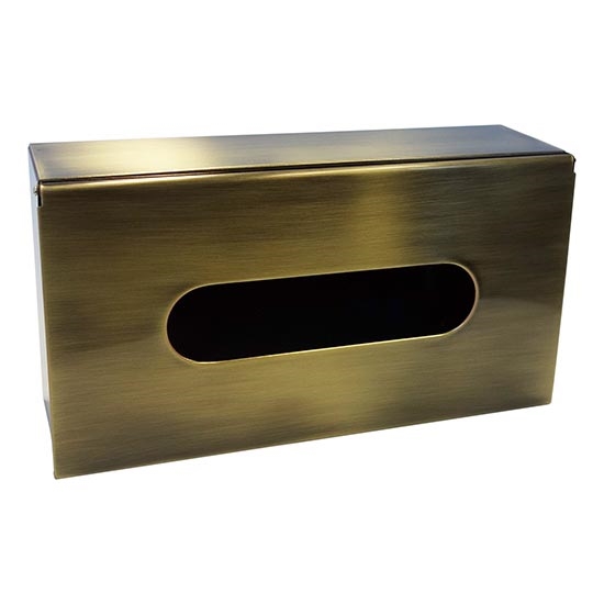 Dispenser per fazzoletti 25x13 cm, finitura bronzo