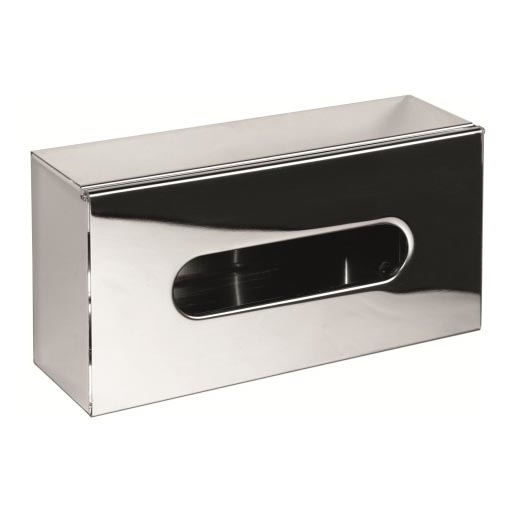 Dispenser per fazzoletti 25x13 cm in acciaio inox/argento