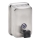 Dispenser per sapone 9,7 x 15 cm, in acciaio inox/argento