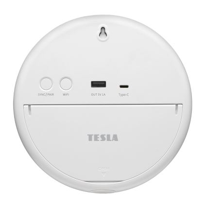 TESLA Electronics Device - Stazione meteo intelligente con sensore, batteria 400 mAh, Wi-Fi Tuya, IP44