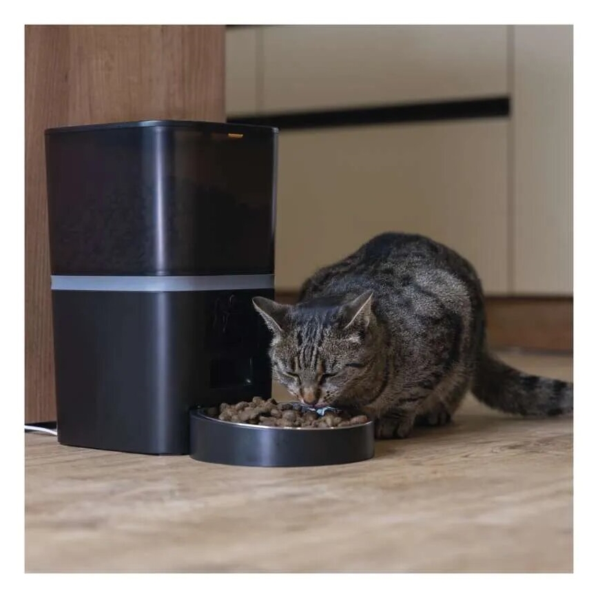 Distributore automatico di mangime con microfono e camera 6l/5V/4xAA Wi-Fi