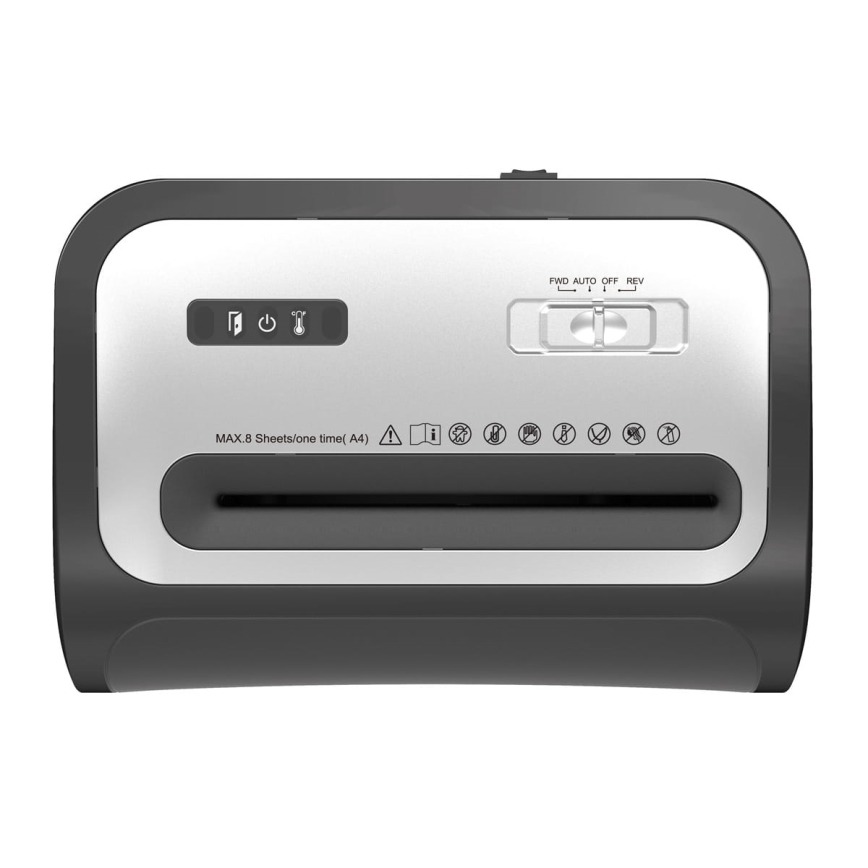 Distruggidocumenti per carta formato A4, capacità 22 l, 230 V, nero