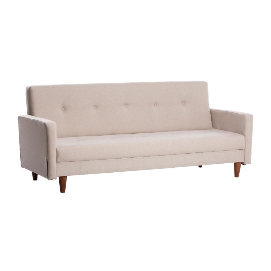 Divano a due posti NARA crema/beige