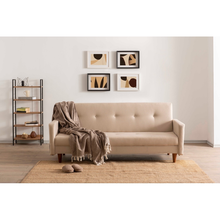Divano a due posti NARA crema/beige