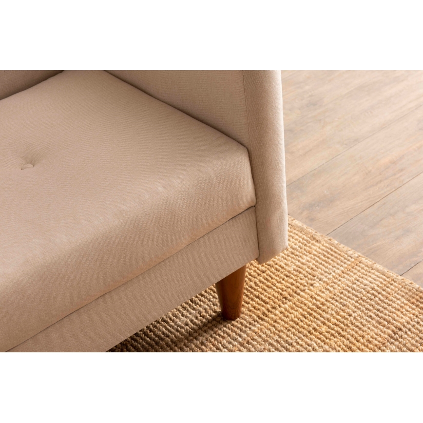 Divano a due posti NARA crema/beige