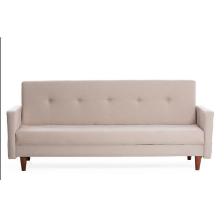 Divano a due posti NARA crema/beige