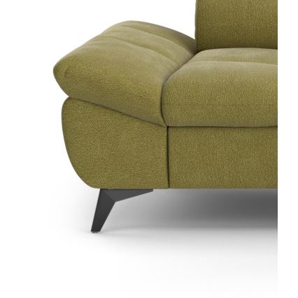Divano angolare letto a L MARANO, lato destro, colore oliva