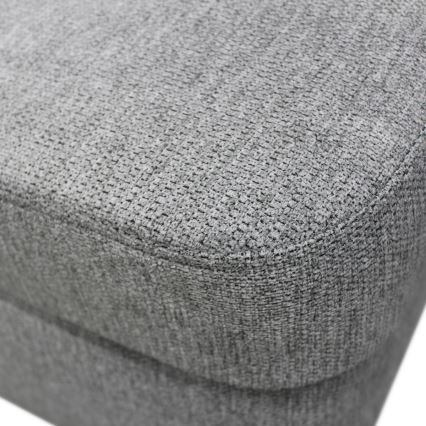 Divano angolare letto a U con contenitore SERPA, lato destro, grigio