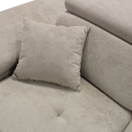 Divano angolare letto con contenitore a L CASTELO sinistro grigio