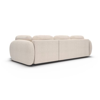 Divano angolare letto con contenitore a L OLBIA, angolo destro, beige