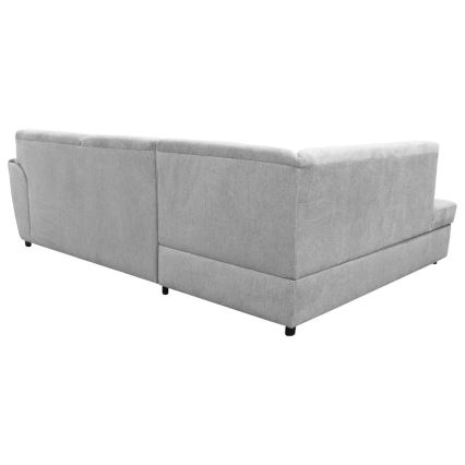 Divano angolare letto con contenitore a L SERPA sinistro grigio