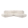 Divano angolare letto imbottito con contenitore a L ALMADA sinistro beige