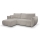 Divano angolare letto reversibile con contenitore a L FRIDA grigio