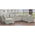 Divano angolare reversibile trasformabile in letto a U LONDON beige