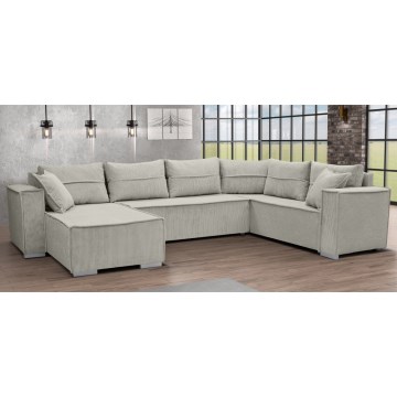 Divano angolare reversibile trasformabile in letto a U LONDON beige