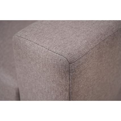 Divano angolare universale con funzione letto e contenitore SEVILLA grigio