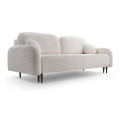 Divano imbottito letto a tre posti CLOUDY crema