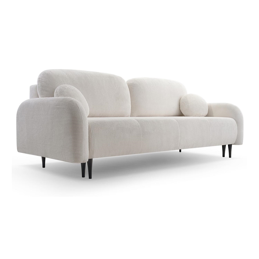 Divano imbottito letto a tre posti CLOUDY crema