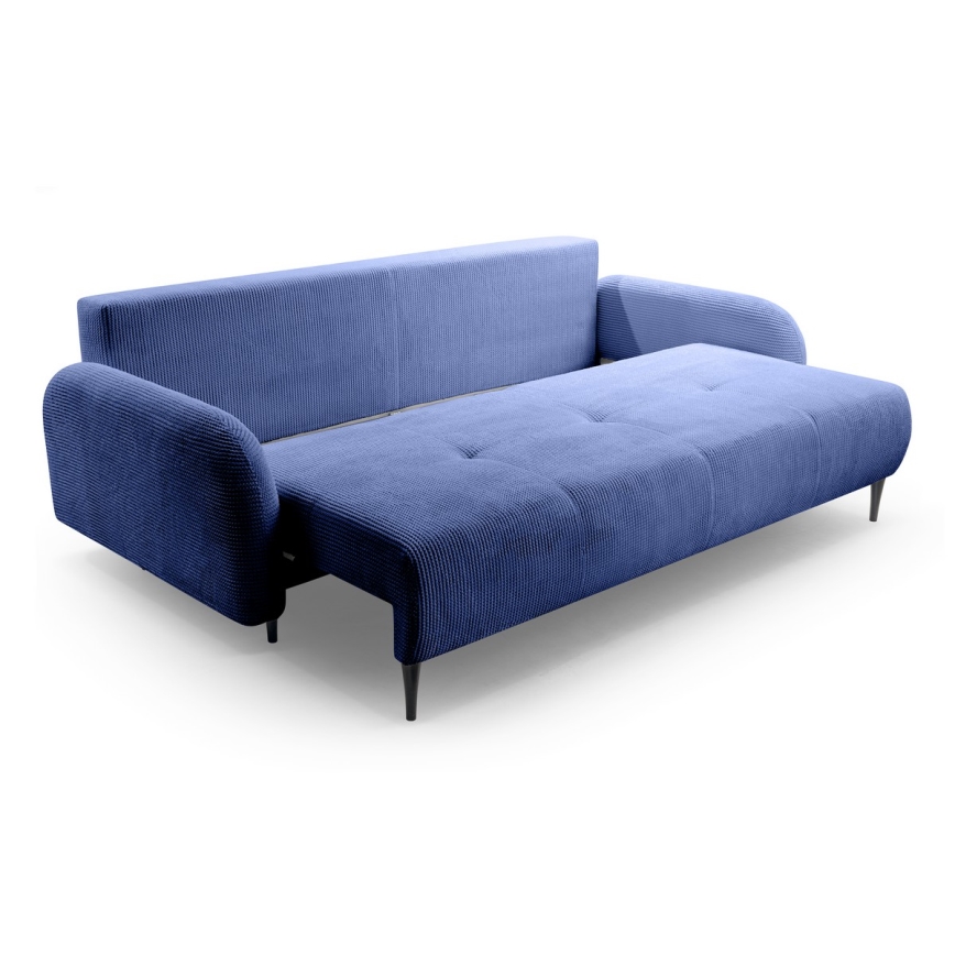Divano imbottito pieghevole a tre posti CLOUDY blu