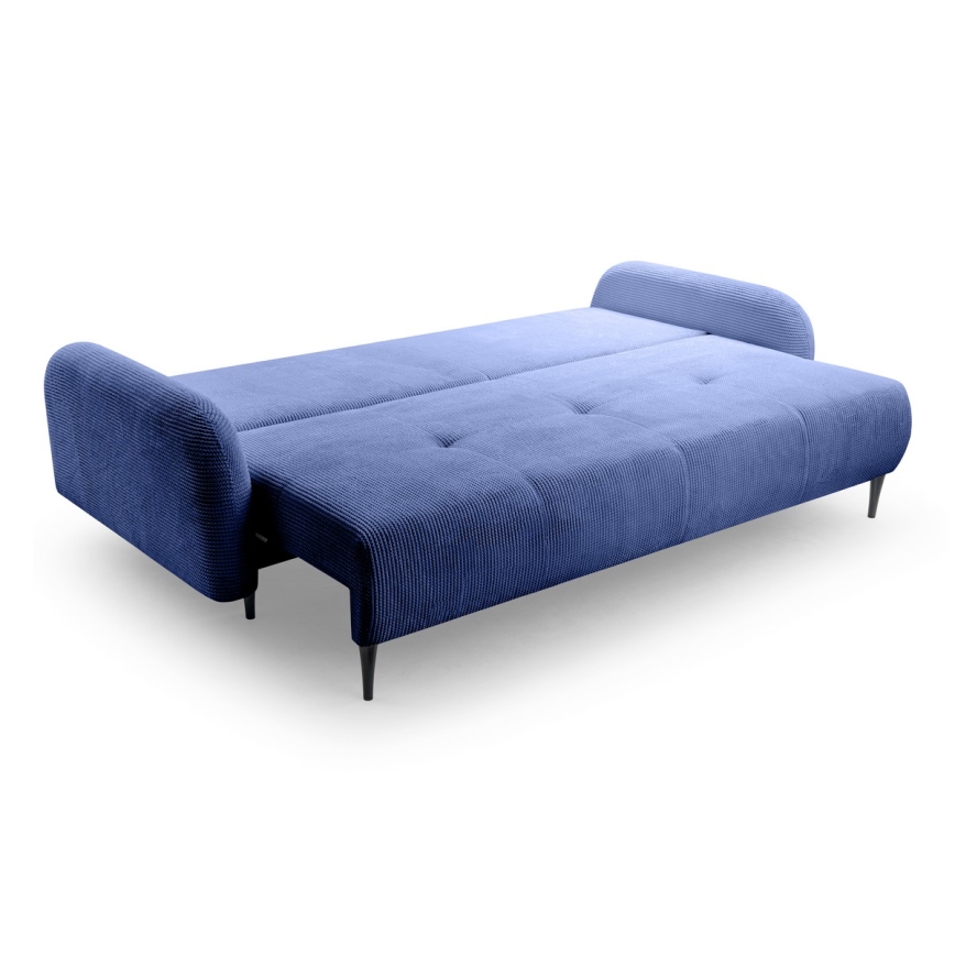 Divano imbottito pieghevole a tre posti CLOUDY blu