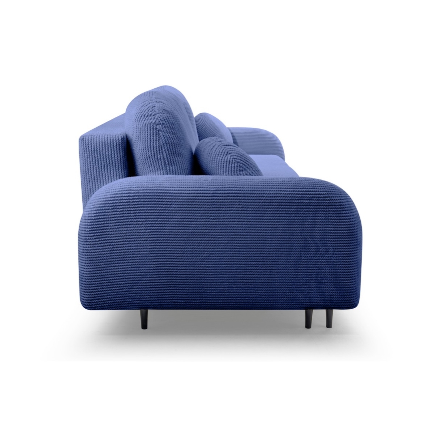 Divano imbottito pieghevole a tre posti CLOUDY blu